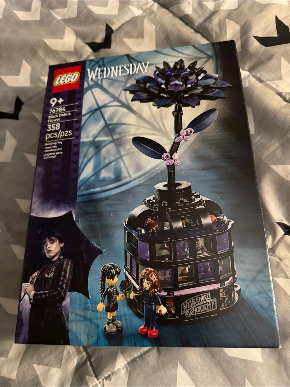 LEGO Wednesday Black and Purple Flower Cage Costume Accessory
